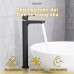 Vòi Lavabo Caesar Lạnh B061CBU Thân Cao Màu Đen - Tuấn Đức