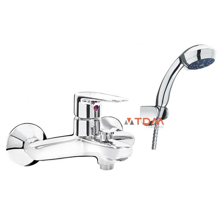 Vòi Sen Tắm Nóng Lạnh Inax BFV-1113S-1C Tay Sen Mạ