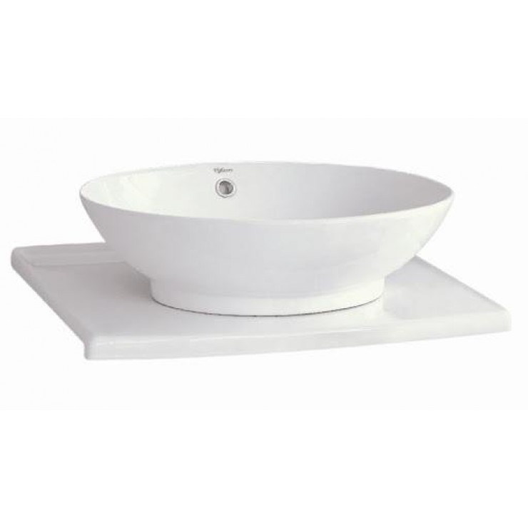 Chậu Rửa Mặt Lavabo Viglacera BS415 Đặt Bàn Đá Oval