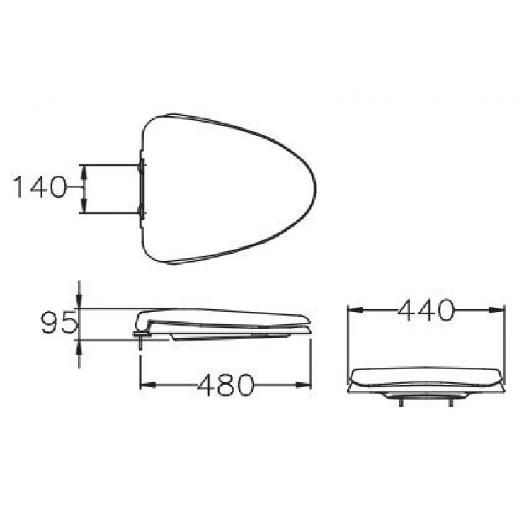 Nắp Bồn Cầu Cotto C9161 (C10527, C1046)