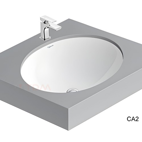 Chậu Rửa Mặt Lavabo Viglacera CA2 Âm Bàn, 1.130.000 đ