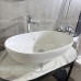 Chậu rửa mặt lavabo Viglacera CD15 đặt bàn đá oval