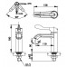 Vòi Chậu Rửa Mặt Lavabo COTTO CT1302 Linio Lạnh