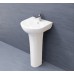 Chậu Rửa Mặt Lavabo Caesar L2140/P2445 Treo Tường Chân Dài - Tuấn Đức