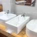 Chậu rửa mặt lavabo Caesar LF5239S treo tường nhỏ đặt vòi phải