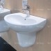 Bộ chậu rửa mặt lavabo TOTO LHT240CS treo tường chân ngắn