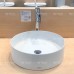 Chậu rửa mặt lavabo TOTO LW573JW/F đặt bàn đá tròn 420mm - Tuấn Đức