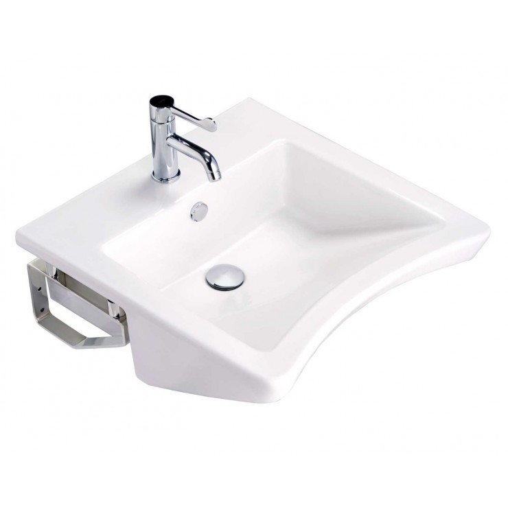 Chậu Lavabo COTTO SC00537 Forall Treo Tường Cho Người Khuyết Tật