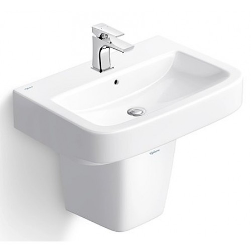 Bộ Chậu Rửa Lavabo Và Chân Ngắn Treo Tường Viglacera V50 (CD50), 1.180.000 đ