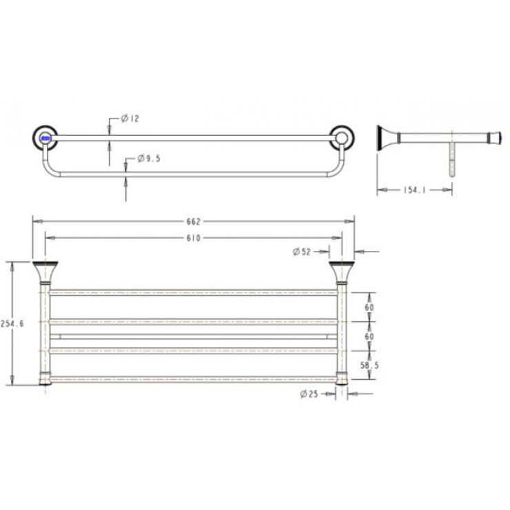 Kệ Khăn American Standard WF-0295 Heritage 2 Tầng