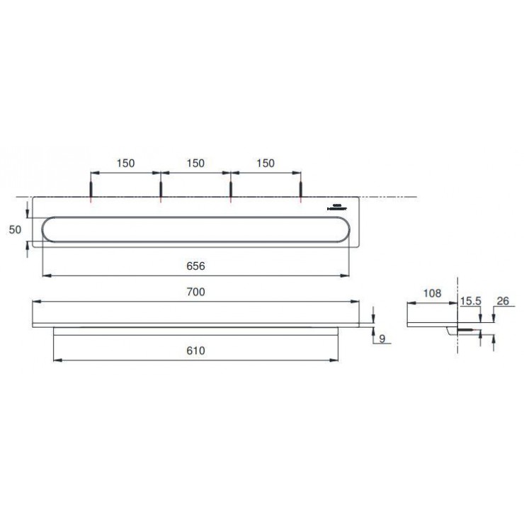 Thanh Vắt Khăn TOTO YT87S7S NEOREST