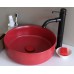 Chậu Lavabo Kanly SU528 Đặt Bàn Sứ Tròn Màu Đỏ 360x120 mm - Tuấn Đức