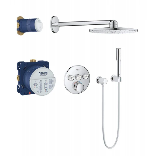 Bộ sen tắm thông minh âm tường Grohe SmartControl tròn 34705000 nóng lạnh