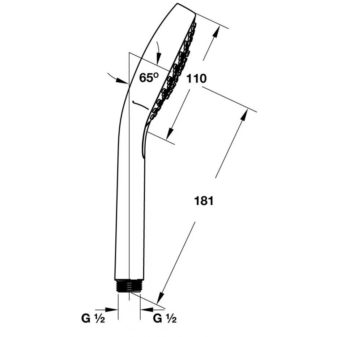 Tay Sen Hansgrohe Croma Select S (ZD) 589.54.123 Cầm Tay Tay Sen Tắm Hansgrohe