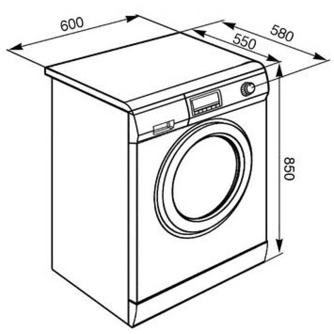 Máy Giặt Hafele LSF147E 536.94.567 Kết Hợp Sấy Cửa Trước Độc Lập Máy Giặt - Máy Sấy