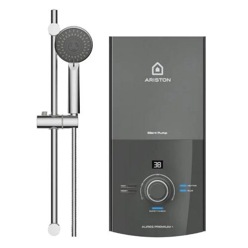 Máy nước nóng Ariston Aures Premium+ 4.5P 4500w trực tiếp có bơm 2.0