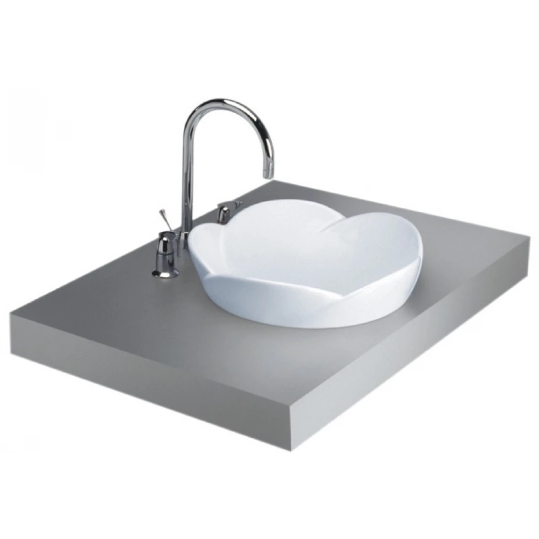 Chậu Rửa Mặt Lavabo COTTO C0240 Julia Bán Âm Bàn Chậu Rửa Lavabo