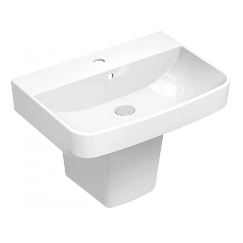 Chậu rửa mặt lavabo Viglacera CD58 (V58) treo tường chân ngắn - Tuấn Đức