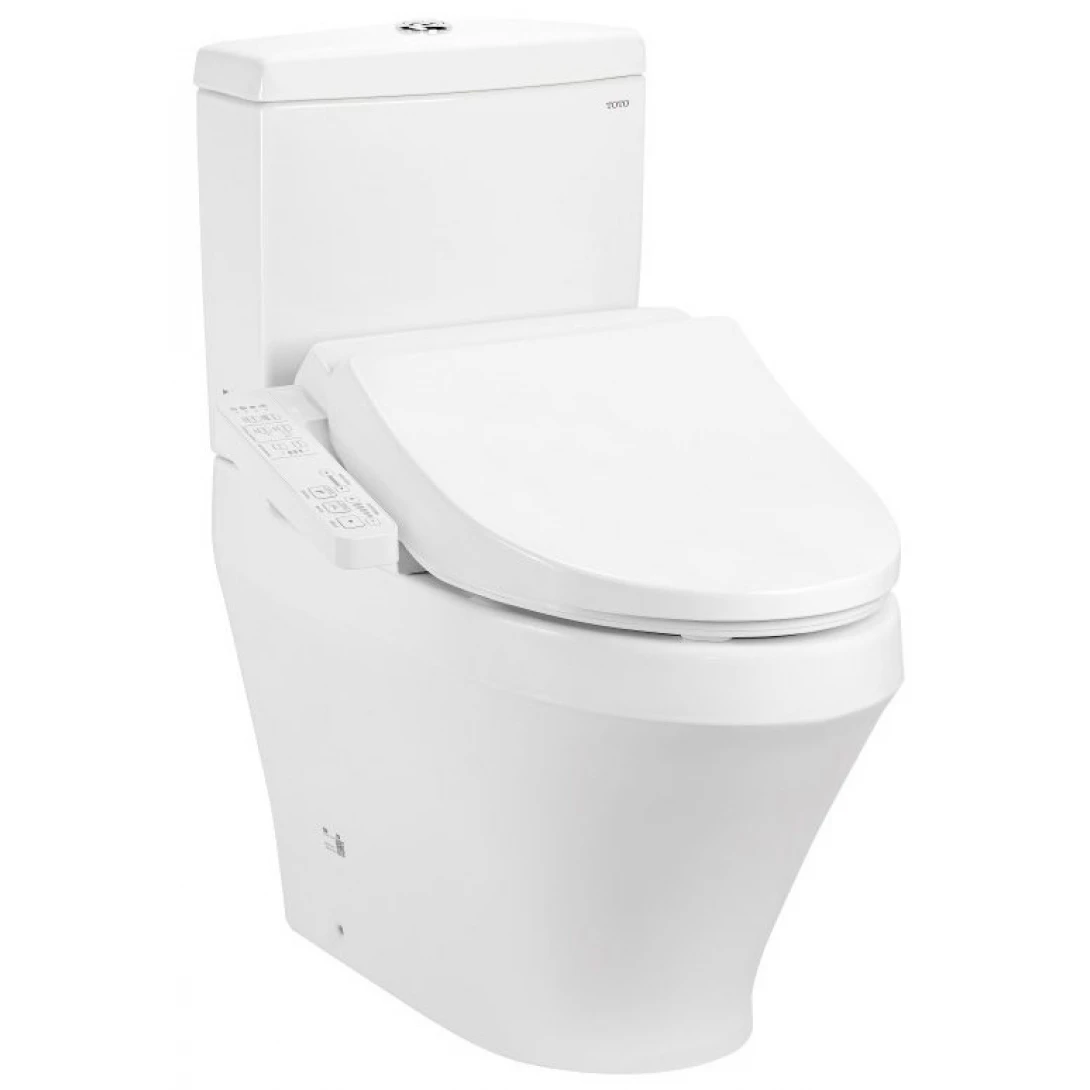 Bồn Cầu Điện Tử TOTO CS945PDW18 Nắp Rửa Washlet TCF23710AAA C2 Simple Thoát Ngang - Tuấn Đức