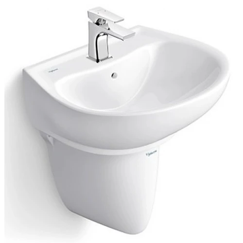 Chậu rửa mặt lavabo Viglacera V39 treo tường chân ngắn - Tuấn Đức