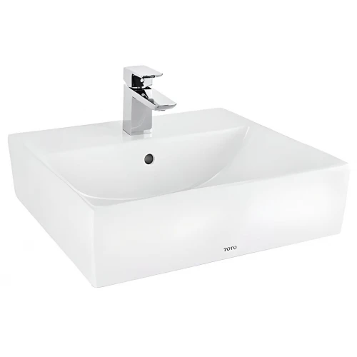 Chậu rửa mặt lavabo TOTO LT710CTR (LT710CTRM) đặt bàn đá chữ nhật