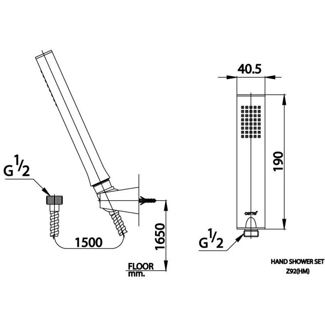 Tay sen Cotto Z92(HM) 1 Chức Năng