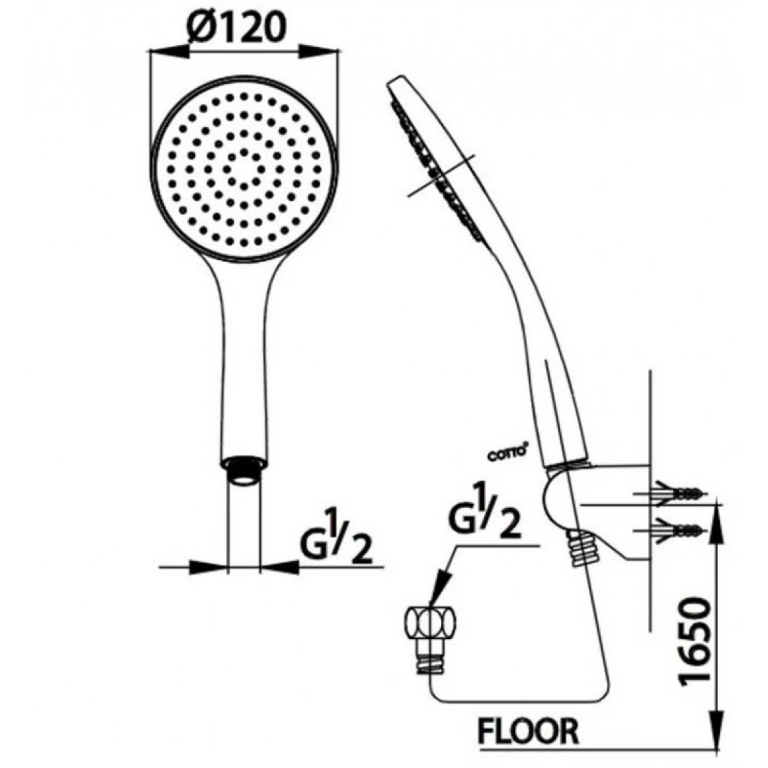 Tay sen Cotto ZH011(HM) Tay Sen Tắm