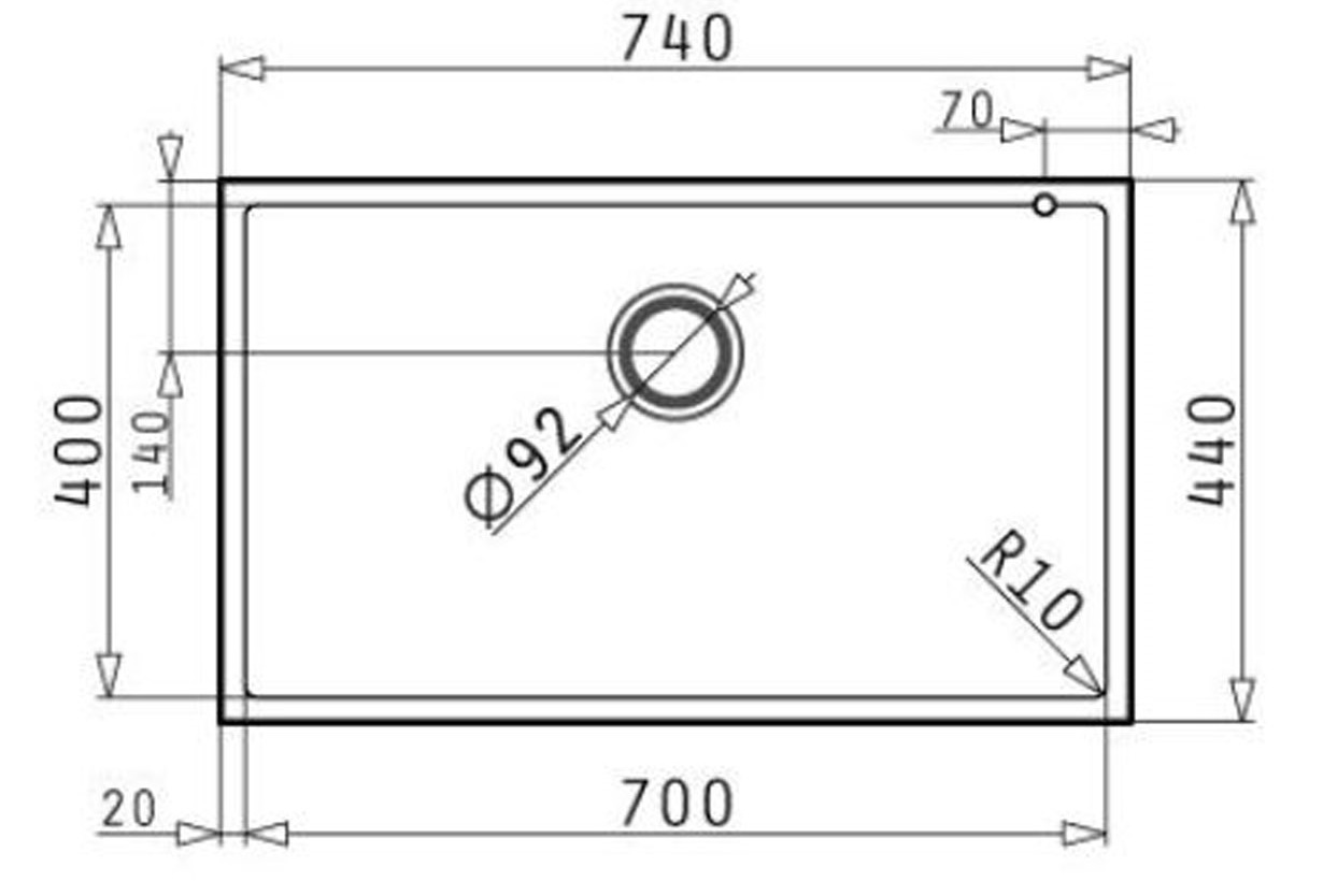 Bản vẽ kỹ thuật chậu rửa chén bát HMH 070066911 Bosch