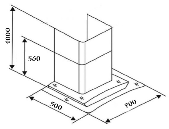 Bản vẽ kỹ thuật máy hút mùi ống khói EH R502E7T Chefs