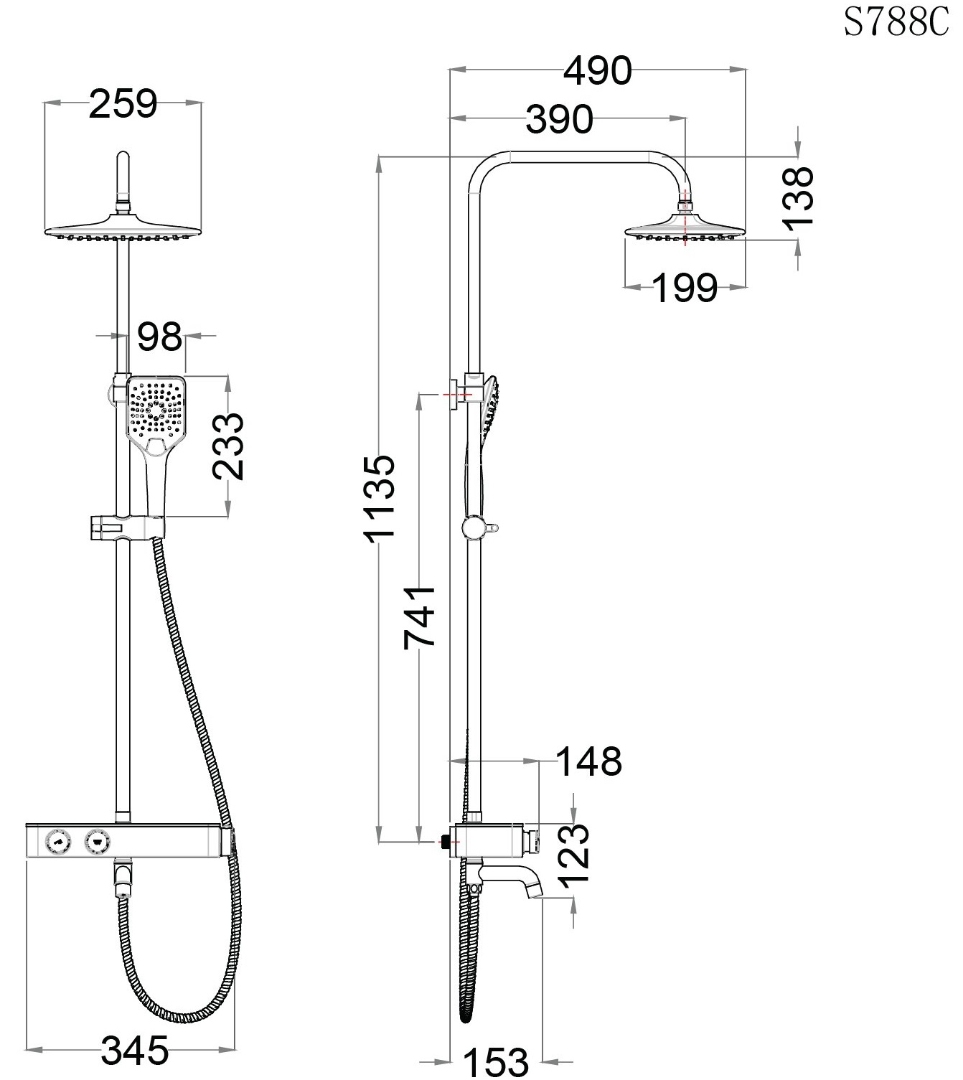 Bản vẽ sen cây Caesar S 788CB 