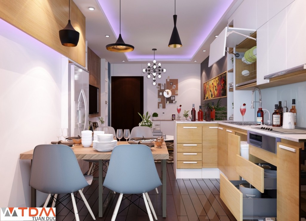 Những mẫu thiết kế nhà bếp đẹp nhỏ cho nhà ống, nhà phố, chung cư 2020