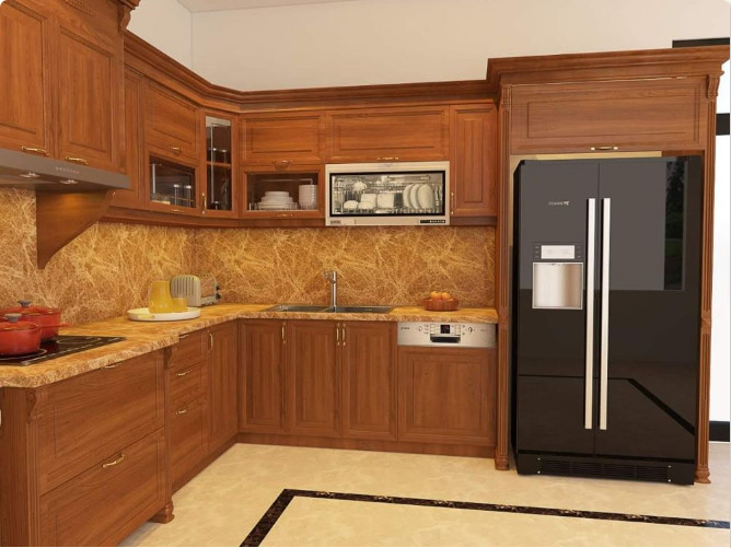Tủ bếp hình chữ L 2024: Tủ bếp hình chữ L là giải pháp lý tưởng cho không gian bếp hẹp. Với thiết kế thông minh, công năng và tiện nghi, tủ bếp hình chữ L sẽ giúp bạn tiết kiệm không gian và tối ưu hoá các khu vực sử dụng. Bạn có thể tận dụng tủ bếp hình chữ L để tạo ra một không gian bếp đẹp và tiện nghi.