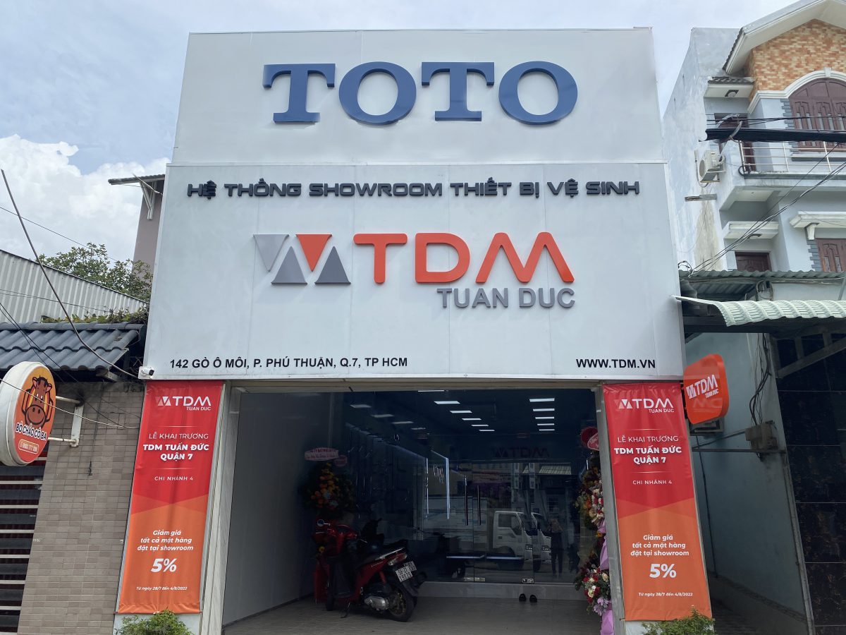 Đại lý thiết bị vệ sinh Toto Tuấn Đức chính thức tại Q7, TPHCM