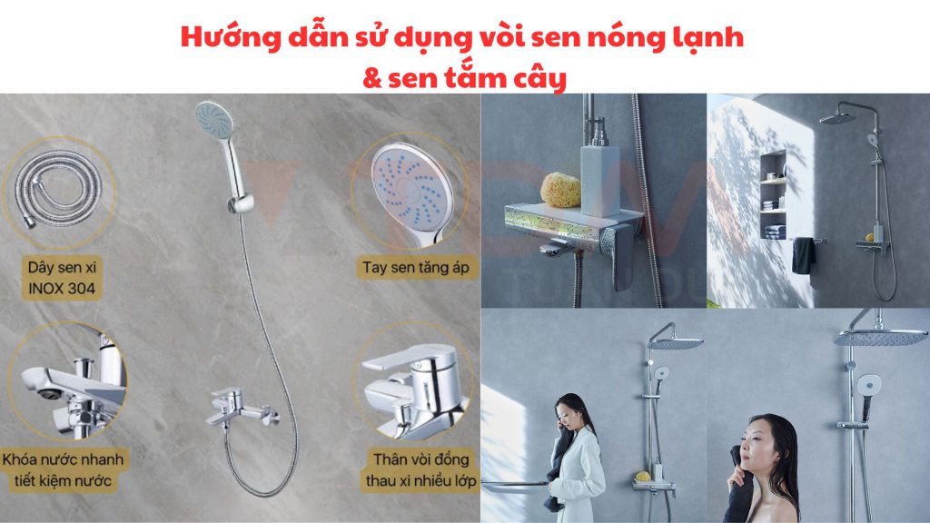 hướng dẫn sử dụng vòi sen tắm