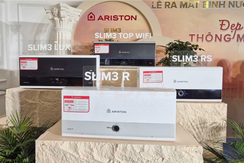 ARISTON ra mắt dòng máy nước nóng Slim 3 mới với nhiều tính năng nổi bật