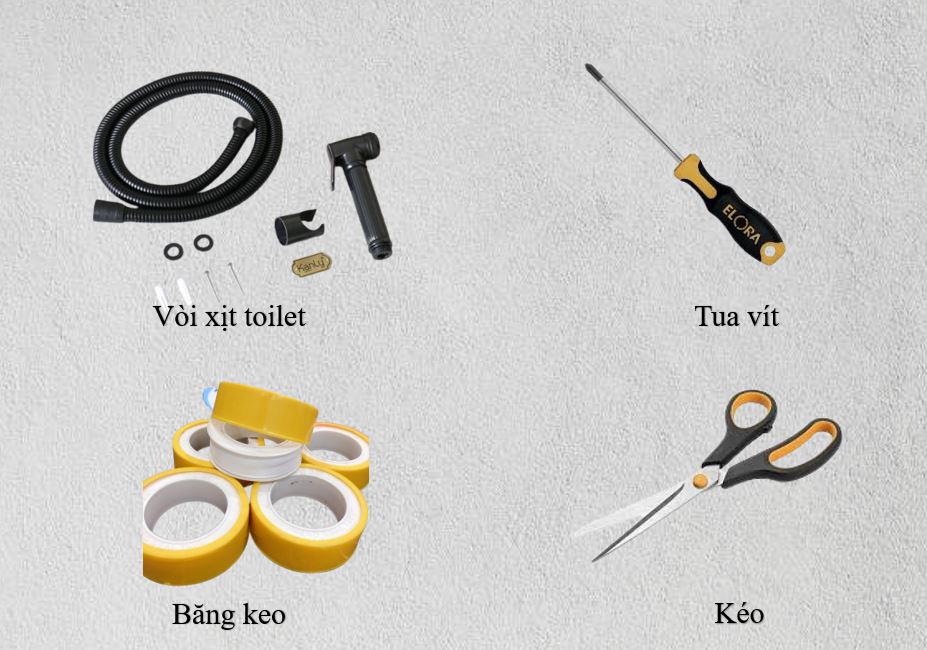 Dụng cụ lắp đặt vòi xịt