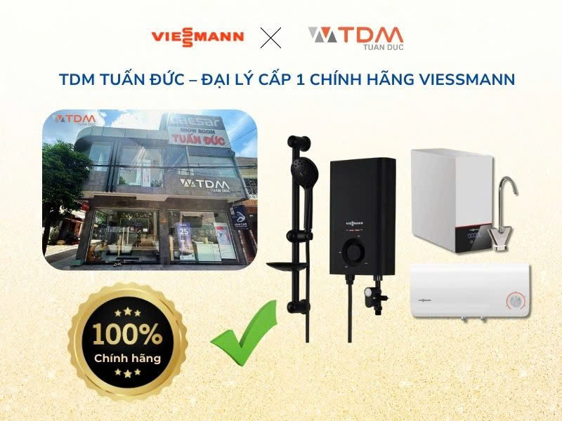 TDM Tuấn Đức địa chỉ mua máy nước nóng và máy lọc nước Viessmann chính hãng