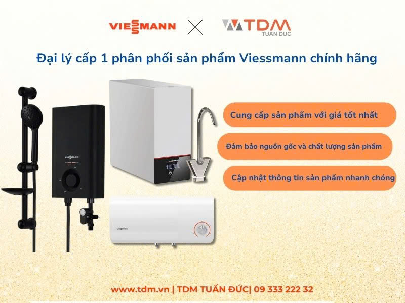 Vai trò là đại lý cấp 1 phân phối sản phẩm Viessmann chính hãng